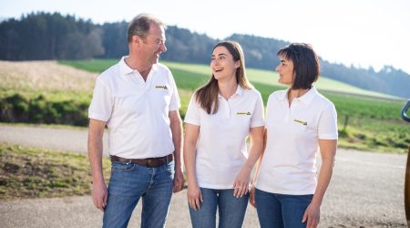 CEO Reinhold Frauscher with his daughter Eva and his wife Sabine Frauscher