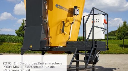 2016: Launch of the PROFI MIX concrete mixer