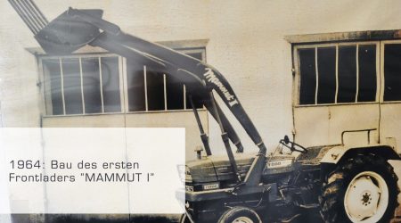 1964: Construction of the first "MAMMUT I" front loader