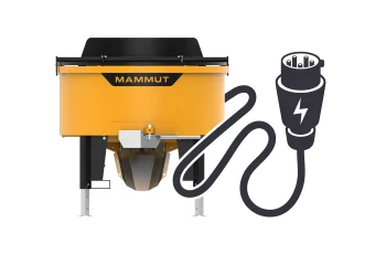 MAMMUT pan mixer, drive with electric motor