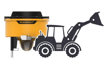 MAMMUT pan mixer, drive for wheel loader