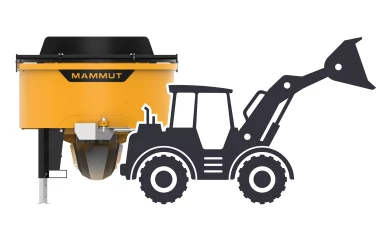 MAMMUT Zwangsmischer, Antrieb für Radlader