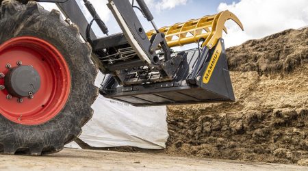 Pelikaanhapper SILO GRIP met vervangbare schraapstangen aan de onderkant