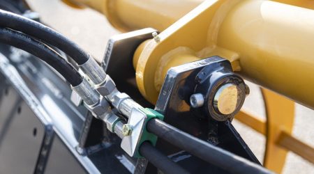 Vanaf 2,20 m breedte is de bovengrijper voorzien van een extra lagerpunt.