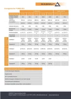 Pan mixer TURBO MIX Technical data preview